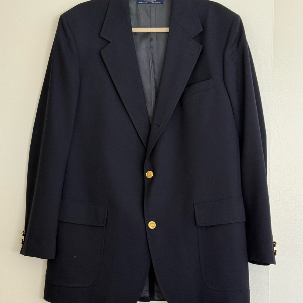 Vintage 1980’s Brooks Brothers Brooksgate Nazy Blazer 42LG